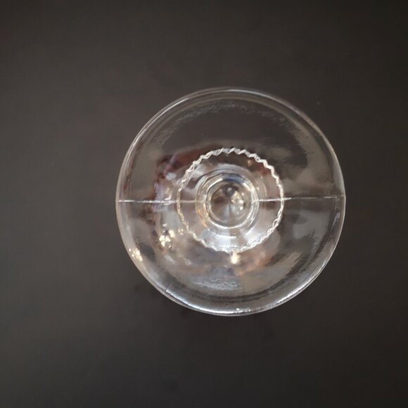 3 - Vintage Tiffin-Franciscan King's Crown Ruby Flashed Wine Goblet 5 1/2" High - Picture 4 of 4